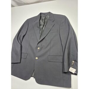 Majer Blazer Mens 44S Blue Super 120s Wool Gold Buttons Sport Coat NWT Portugal